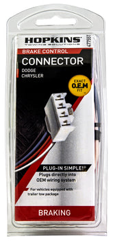 Hopkins 47755T Plug-In Simple Brake Control Connector for Dodge (1997-2010)